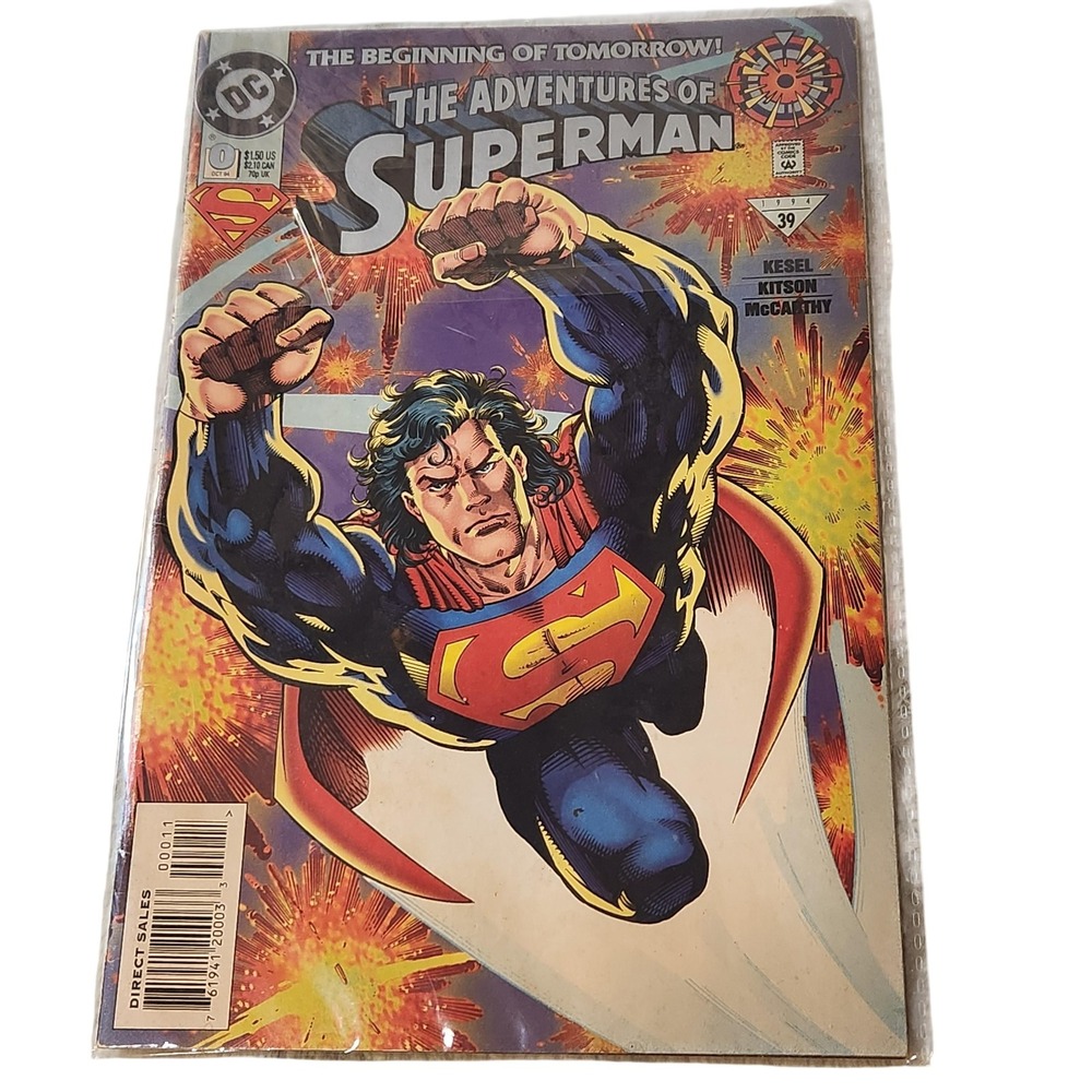 Vintage 1994 The Adventures of Superman #0 DC‎ Comics Kesel Kitson Comic Book